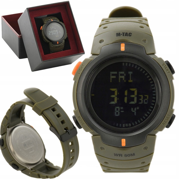 ZEGAREK TAKTYCZNY Z KOMPASEM M-TAC