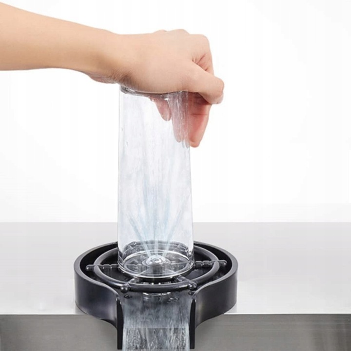 AUTOMATYCZNA MYJKA DO SZKLANEK KUBKÓW BUTELEK PŁUCZKA DO ZLEWU + GRATISY