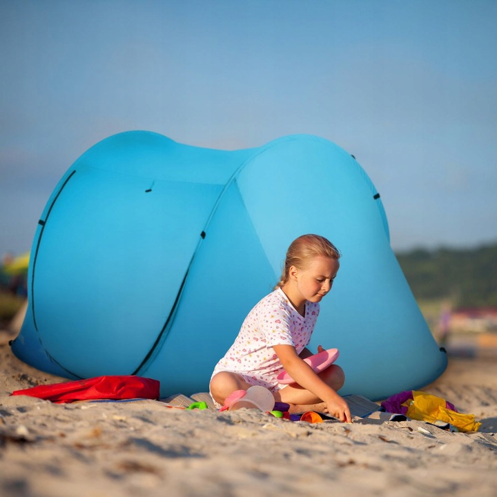 PARAWAN NAMIOT PLAŻOWY SAMOROZKŁADAJĄCY ZAMYKANY Z DASZKIEM OUTTEC