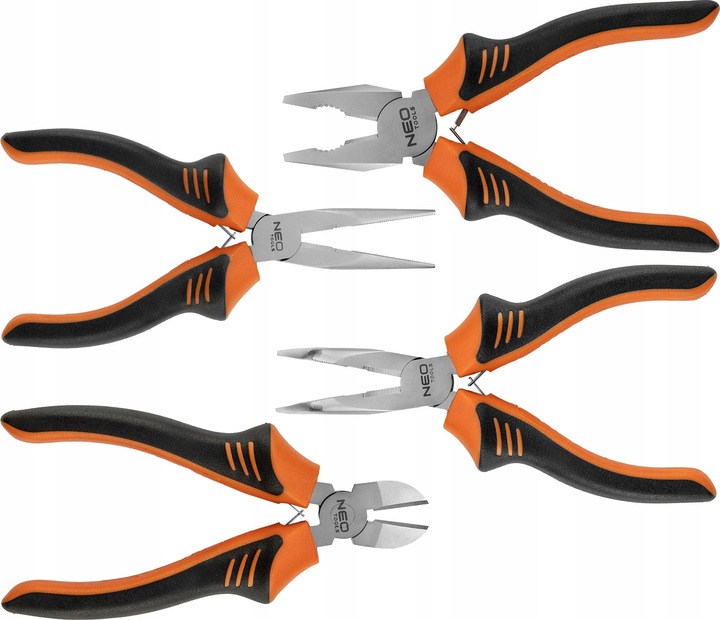 NEO KOMPLET ZESTAW SZCZYPIEC UNIWERSALNYCH SZCZYPCE 160 MM 4 SZTUKI DIN