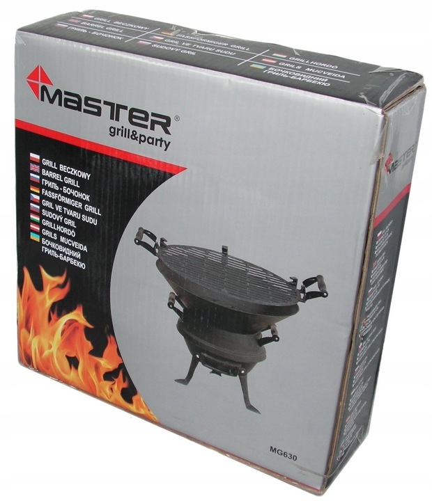 GRILL ŻELIWNY BECZKOWY MG630 MASTER