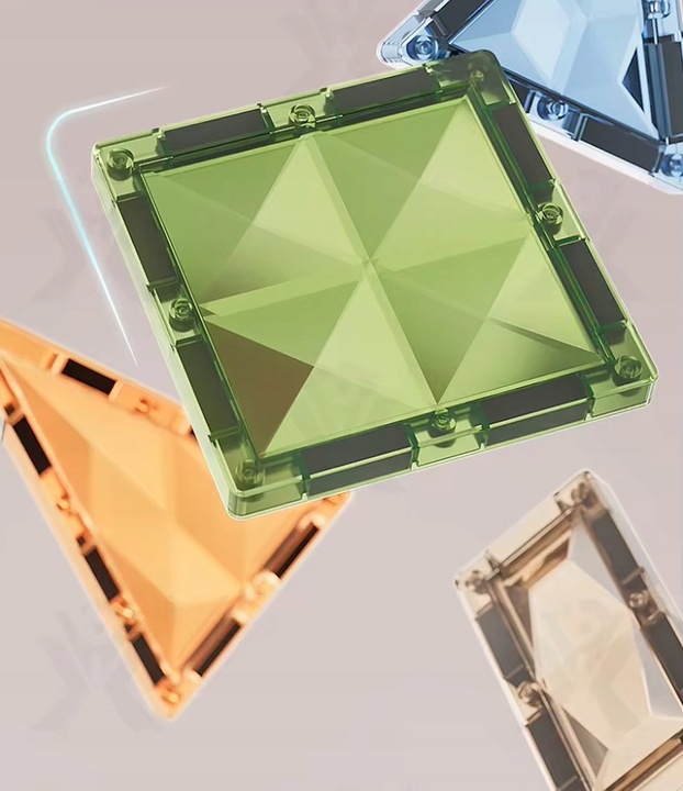 Klocki Magnetyczne Diamentowe Dinozaury 90 el Zestaw Konstrukcyjny dla