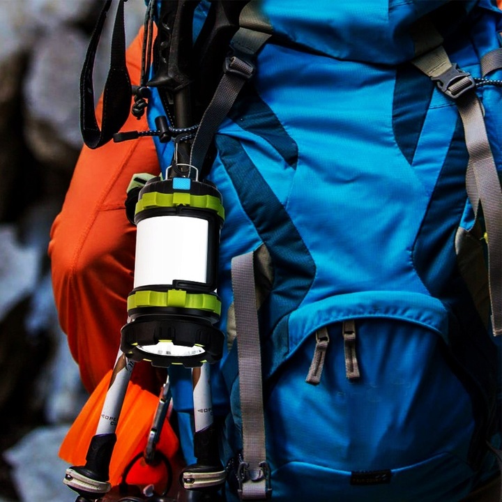 LATARKA LED KEMPINGOWA TURYSTYCZNA BIWAKOWA LAMPA PODRĘCZNA SZPERACZ