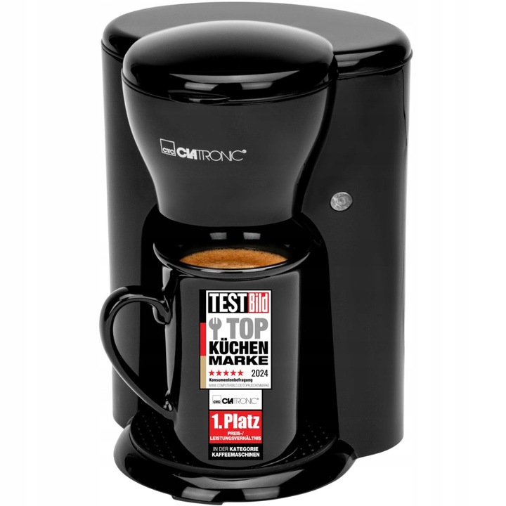 Ekspres przelewowy kawiarka na 1 filiżankę Clatronic KA