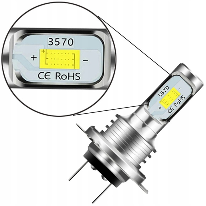 2x ŻARÓWKI LED H4 CSP LIGHT 400% 12V CAN BUS E11 8000lm do Yamaha Honda BMW