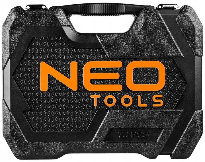 NEO ZESTAW KLUCZE NASADOWE 1/2" 1/4" 73el CRV BITY TORX NASADKI 10-054