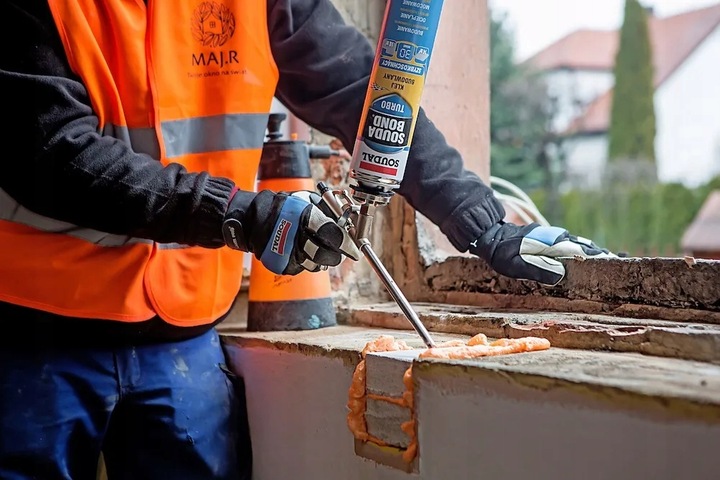 12x Soudal Soudabond Turbo Szybkoschnący Minuta Pianoklej Budowlany 750ml