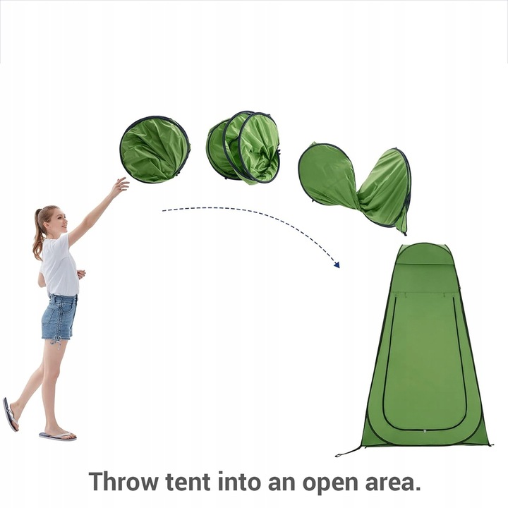 PRZEBIERALNIA PRZENOŚNA NAMIOT PLAŻOWY KEMPINGOWY NA PRYSZNIC TOALETA WC