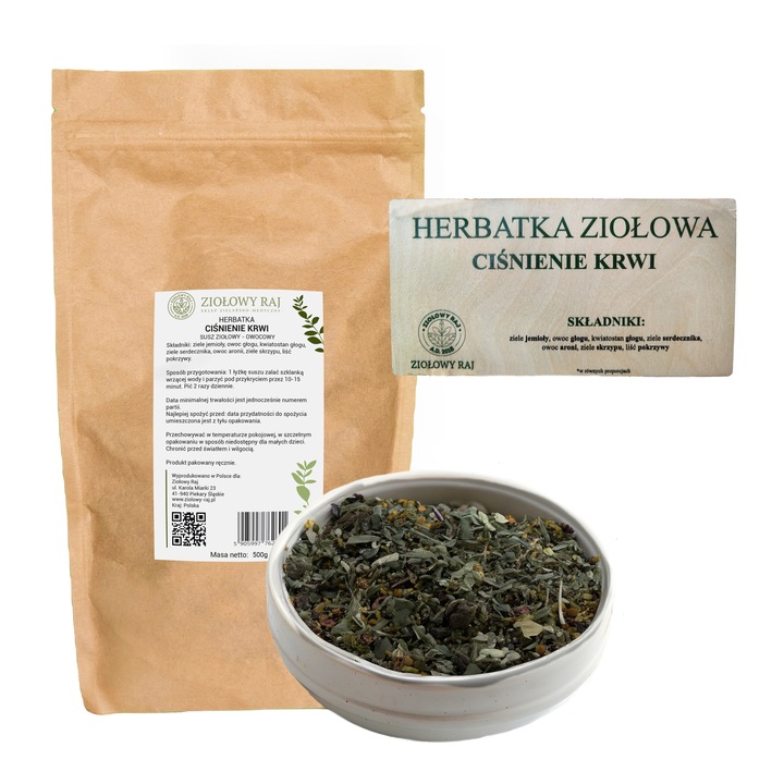 Zioła Na Ciśnienie Krwi Nadciśnienie Jemioła 500g Herbatka Ziołowy Raj
