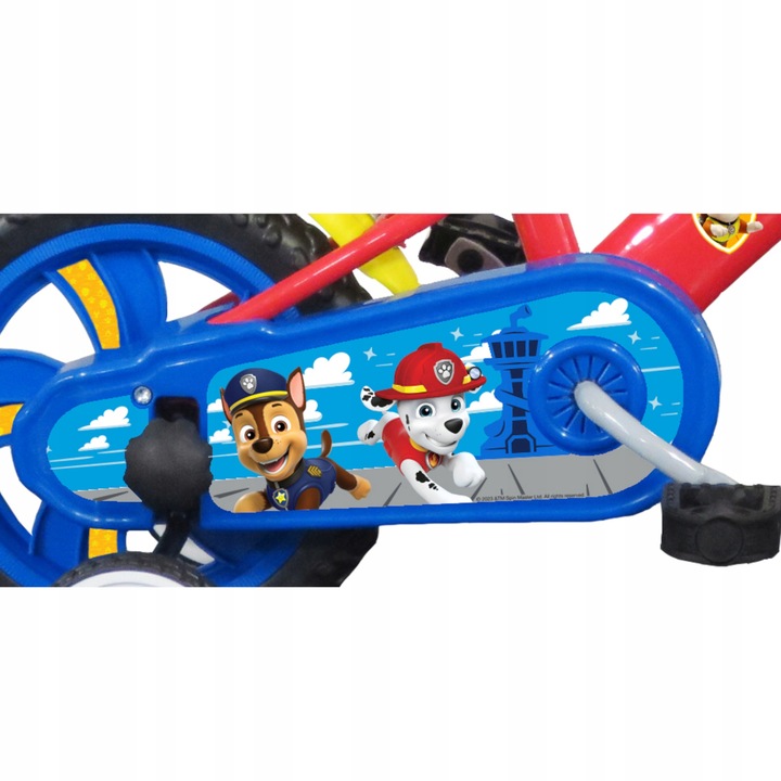 Rower dziecięcy PSI PATROL, czerwony, koła 12 cali