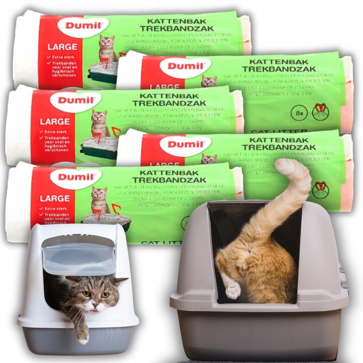 5x WORKI DO KUWETY MOCNE Z TAŚMĄ WYTRZYMAŁE 40 SZT XL DUMIL