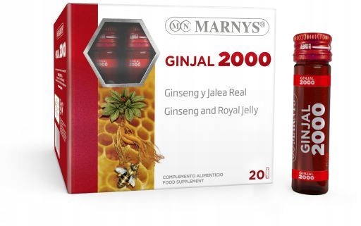 MARNYS GINJAL 2000 Żeń-Szeń i mleczko pszczele 20 fiolek