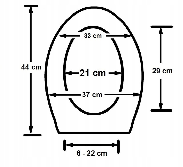 Deska Sedesowa Wolnoopadająca 0041-1 WC Twarda Wypinana Uniwersalna Mocna