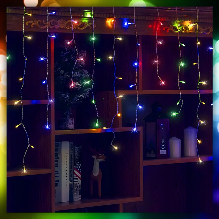 SOPLE LAMPKI CHOINKOWE ŚWIATEŁKA 300 LED 12M GRUBY KABEL FLASH ZEWNĘTRZNE