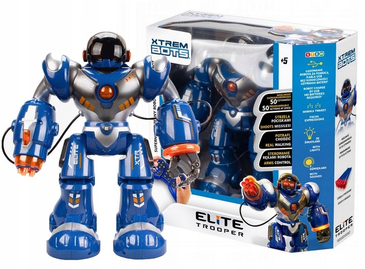 ROBOT XTREM BOTS ELITE TROOPER nauka programowania