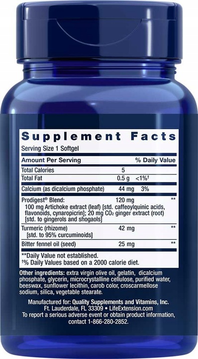 Bloat Relief, 60 kaps. Life Extension