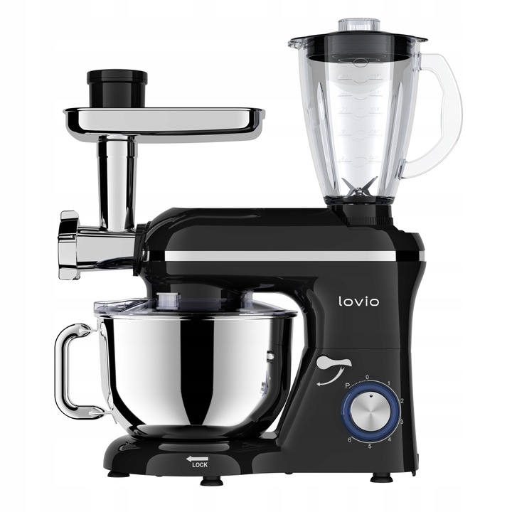 Robot kuchenny Blender Lovio LVSTM02PBK 1900 W Czarny Misa 6,2L