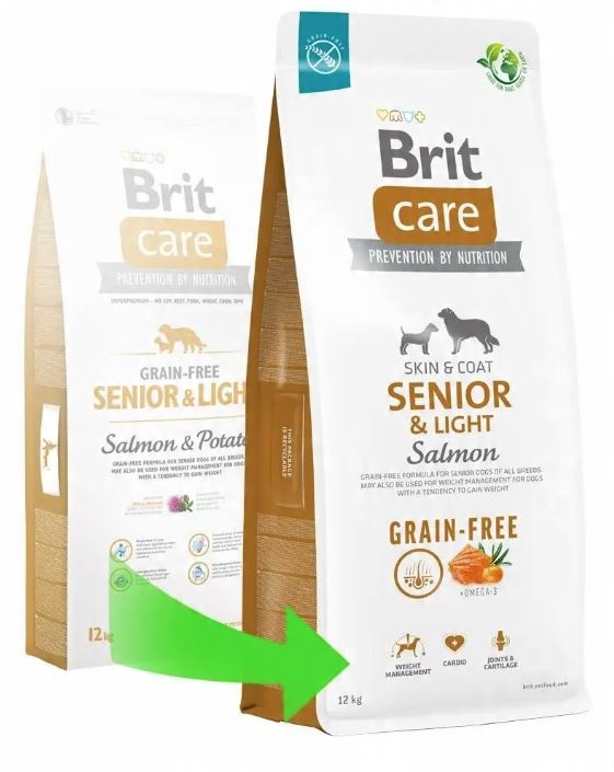 BRIT CARE Senior & Light Salmon 12kg