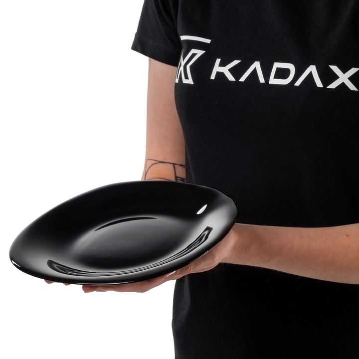 TALERZ DESEROWY 21,5 cm CZARNY TALERZE ZESTAW TALERZY NA CIASTO 6 szt