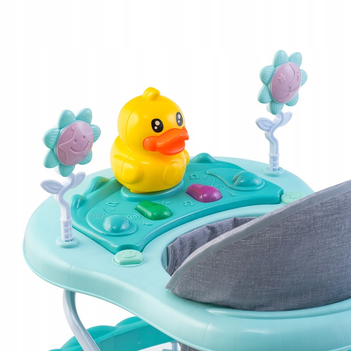 INTERAKTYWNY CHODZIK JEŹDZIK DLA DZIECI SKŁADANY 2 KOLORY KACZKA