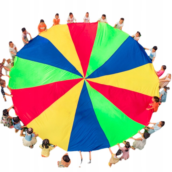 PROFESJONALNA CHUSTA ANIMACYJNA 3m SPADOCHRON + FUTERAŁ