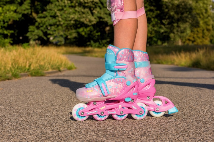 Rolki Wrotki 3w1 Regulowane RAVEN Caramell 34-37 Kółko LED