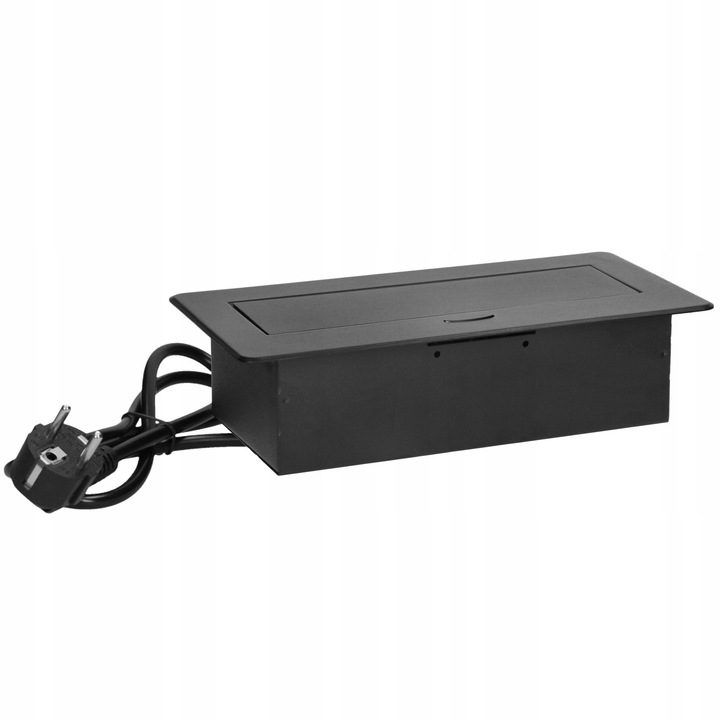 GNIAZDO CHOWANE WPUSZCZANE W BLAT NABLATOWE 2x 230V Z ŁADOWARKĄ USB-C 1,5m