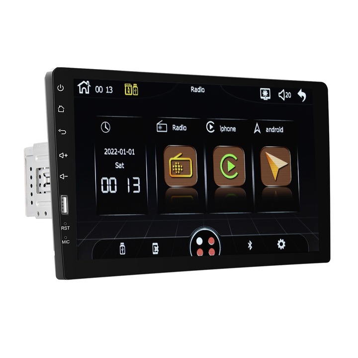 RADIO SAMOCHODOWE 1 DIN 9 CALI BT EKRAN DOTYKOWY MIRROR LINK CARPLAY USB