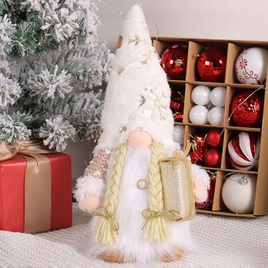 SKRZATY KRASNALE ŚWIĄTECZNE 2x ŚWIECĄCE LED NA BATERIE OZDOBY ŚWIĄTECZNE