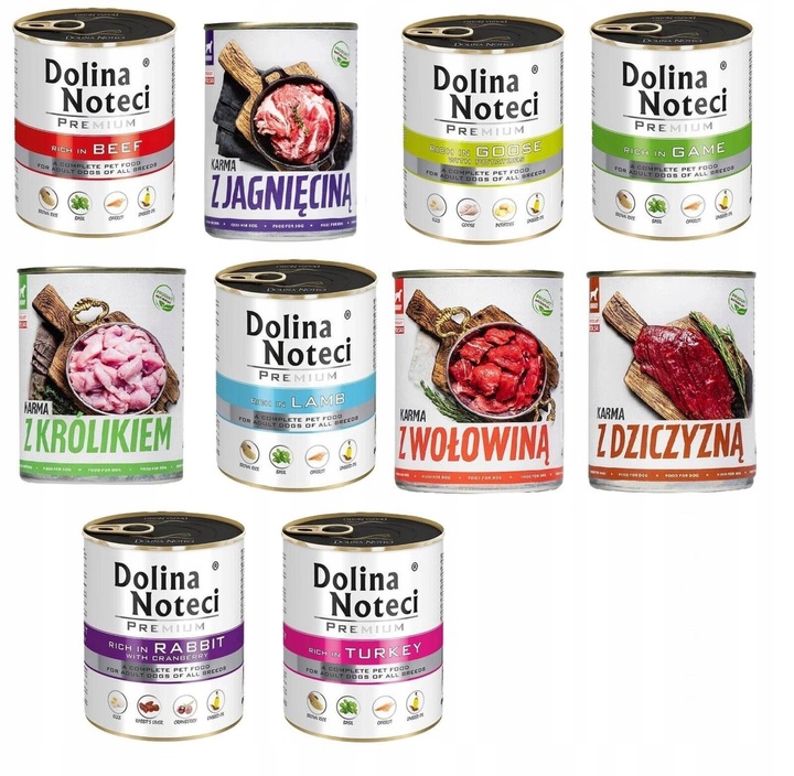 DOLINA NOTECI TUF TUF MIX SMAKÓW 10x 800g BEZ RYB I KURCZAKA