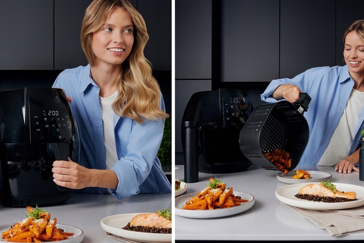 FRYTKOWNICA AIR FRYER BEZTŁUSZCZOWA FRYTOWNICA 1800W DUŻA dla 4 osób XL