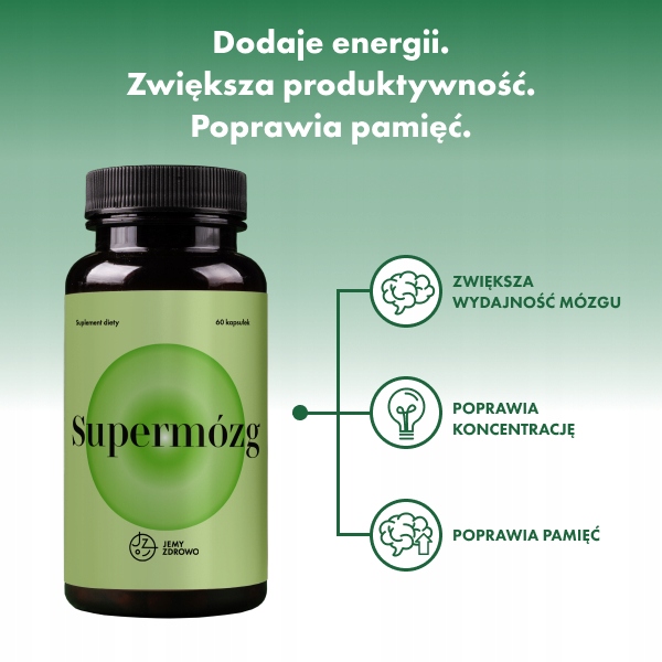Jemy zdrowo Super mózg 60 kapsułek Pamięć Koncentracja