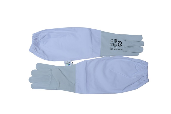 Rękawice pszczelarskie profesjonalne skórzane długie BRCtech rozmiar XXL