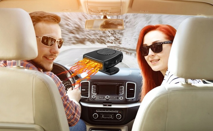 12V 200W PODGRZEWACZ SAMOCHODOWY PRZENOŚNY TERMOWENTYLATOR SAMOCHODOWY