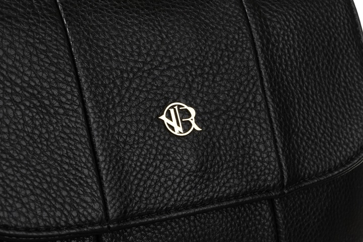 Torebka Rovicky ze skóry ekologicznej z klapką na klips magnetyczny damska