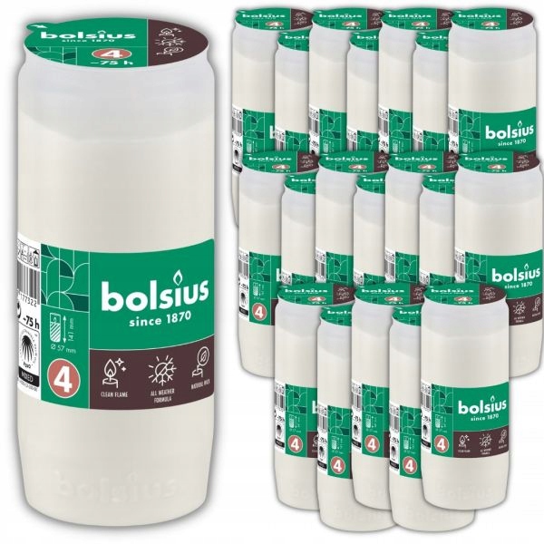 Wkład do zniczy Bolsius 72H 14,1 cm PAKIET XL