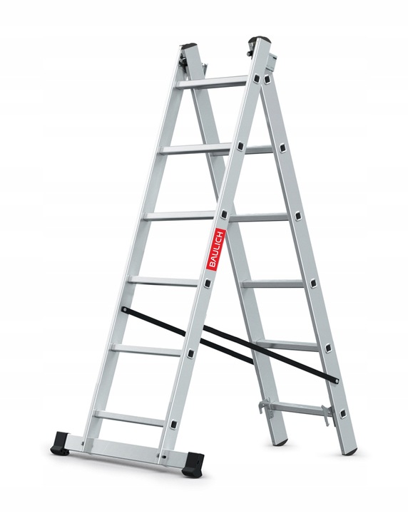 Rusztowanie aluminiowe 2x6 podest roboczy składany drabina 3w1 BAULICH