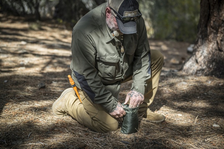 Płachta Biwakowa Tarp HELIKON SUPERTARP Small PL Woodland 2x2,5m