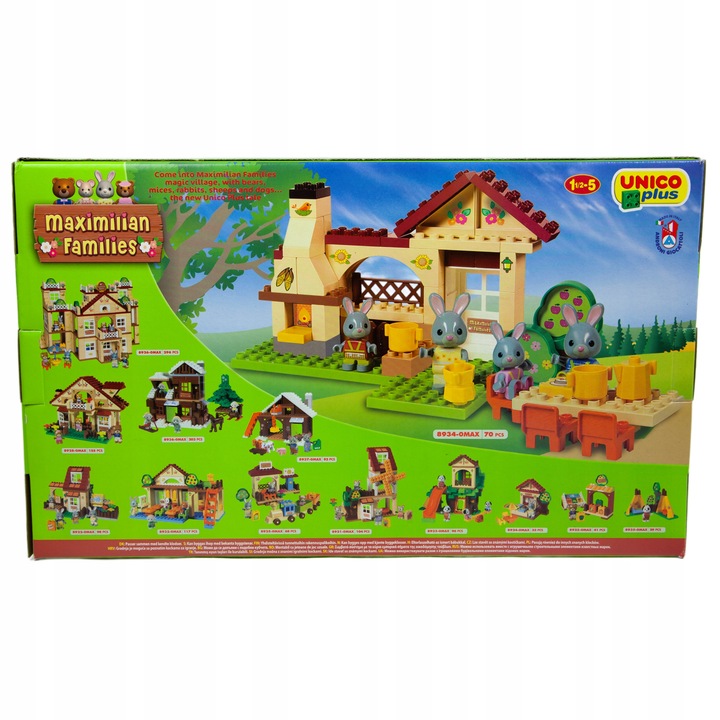 KLOCKI UNICO MAXIMILIAN FAMILIES GRILL W OGRODZIE PIKNIK PRZYJĘCIE 69 ELEME