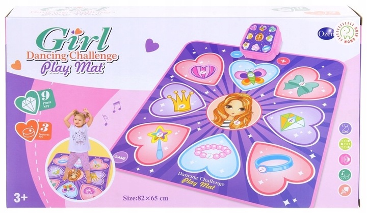 Mata do Tańczenia Muzyczna Gra Zręcznościowa Keyboard Taniec Muzyka