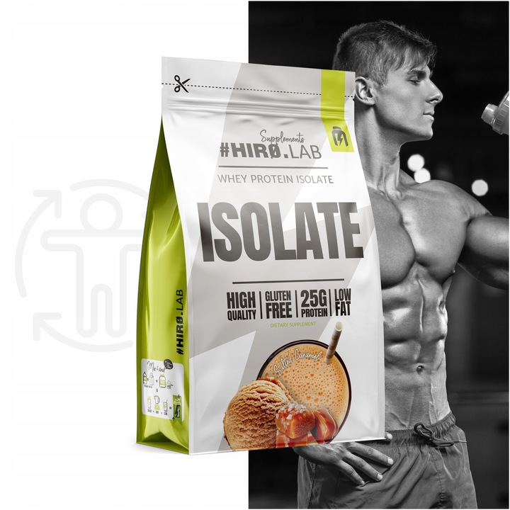 Izolat Białka BIAŁKO 700 g wpi Whey Protein Isolate Słony Karmel HIRO