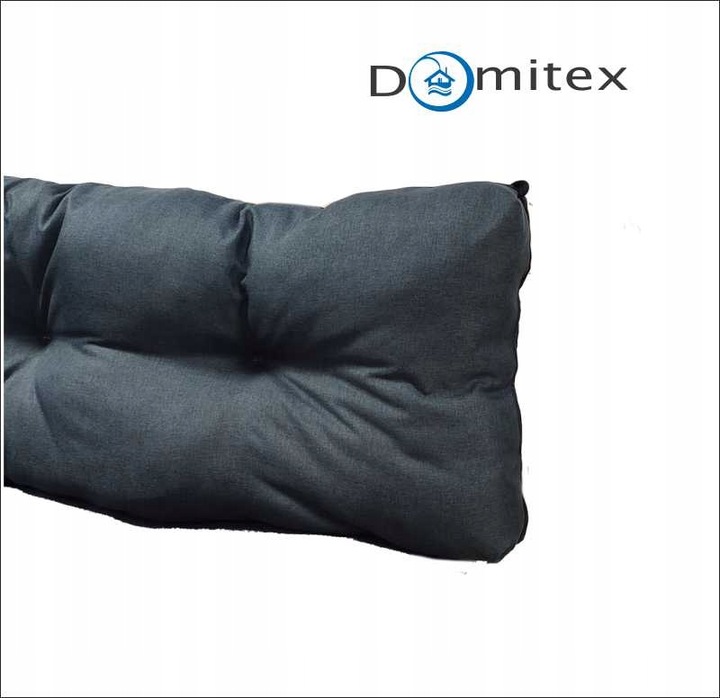 2 x Poduszka na palety do Ogrodu 120 cm x 40 cm EKO grafit ZESTAW 2 sztuk