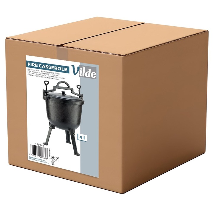 Kociołek ŻELIWNY VILDE 4L na ognisko garnek myśliwski węgierski grill