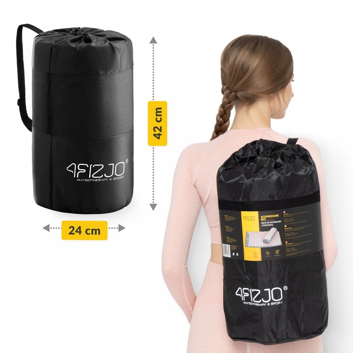 MATA DO AKUPRESURY 4FIZJO Z KOLCAMI + PODUSZKA