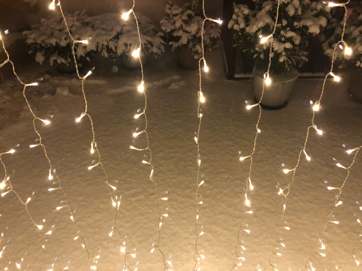 KURTYNA ŚWIETLNA 546LED XL LAMPKI CHOINKOWE 8 FUNKCJI sople CHOINKĘ CHOINKA