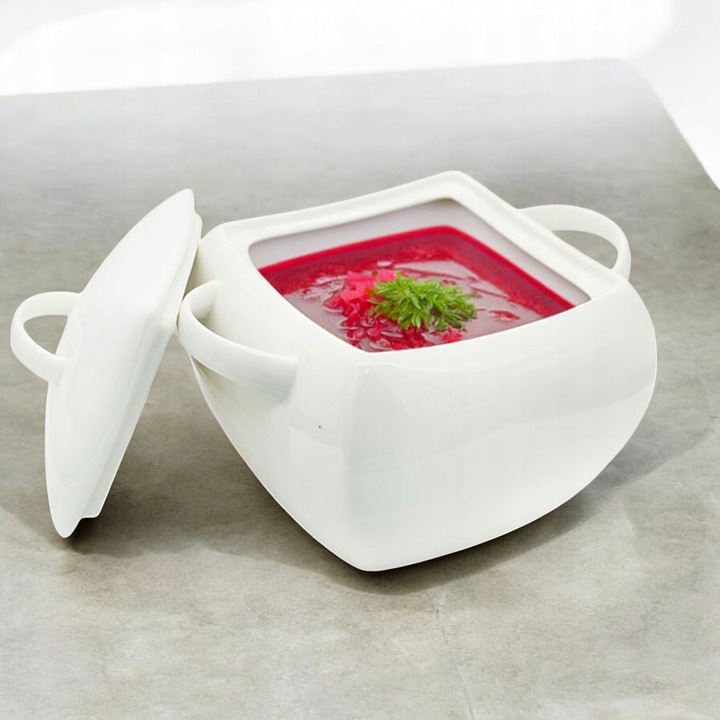 WAZA z pokrywą 4,5L do zupy rosołu NACZYNIE misa zamykana STOŁOWA