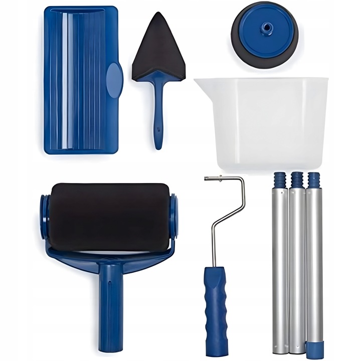 WAŁEK DO MALOWANIA SCIAN NIEKAPIĄCY UNIWERSALNY WAŁKI ZESTAW 5w1