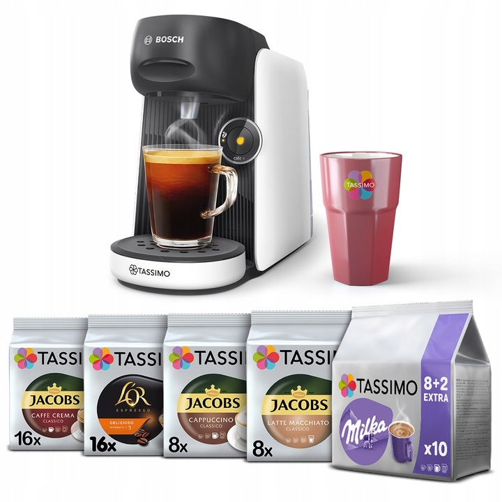 Ekspres kapsułkowy Bosch Tassimo Finesse 5x Tassimo + kubek Tassimo GRATIS!