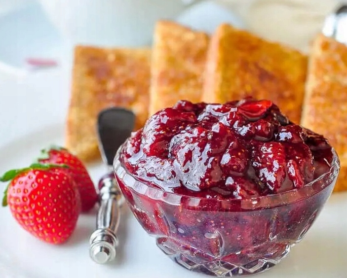 Frużelina FIT Truskawka | Dżem bez Cukru Keto 80% PUSZKA XXL 1.1kg