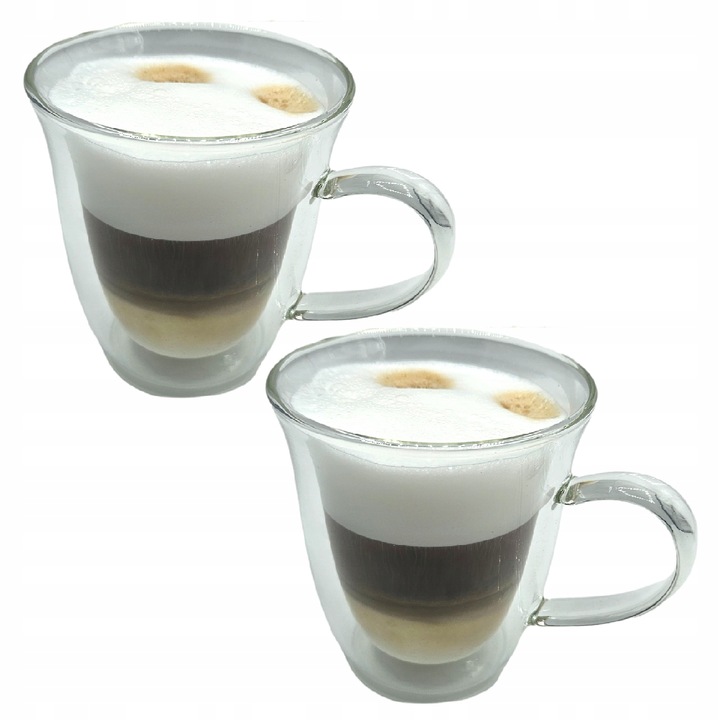 Szklanki termiczne do kawy Latte zestaw 2szt 250ml